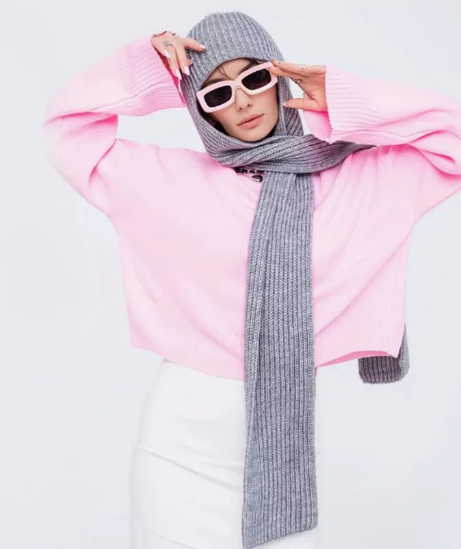 JH0824 Hooded Scarf