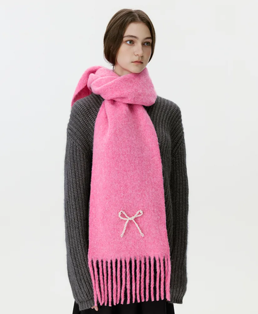 JH1004 Bow Detail Scarf