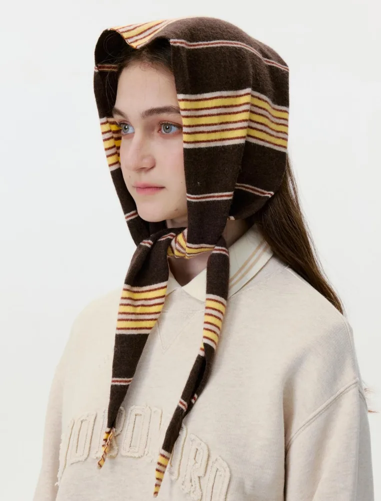 JH1022 Striped Triangle Scarf