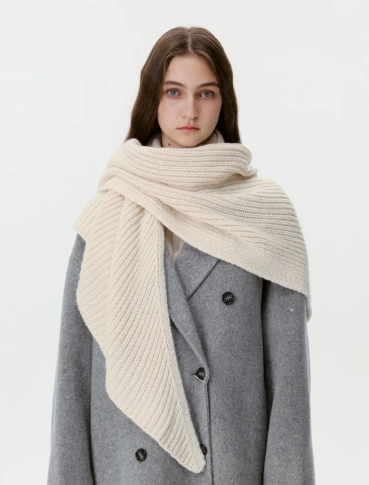JH1015 Textured Oversized Triangle Scarf